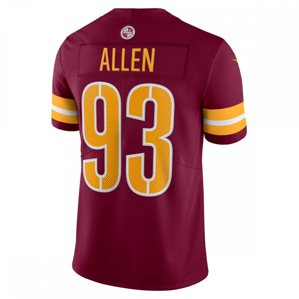 Jonathan Allen Washington Commanders Nike Vapor Limited Jersey - Burgundy-GridironStore